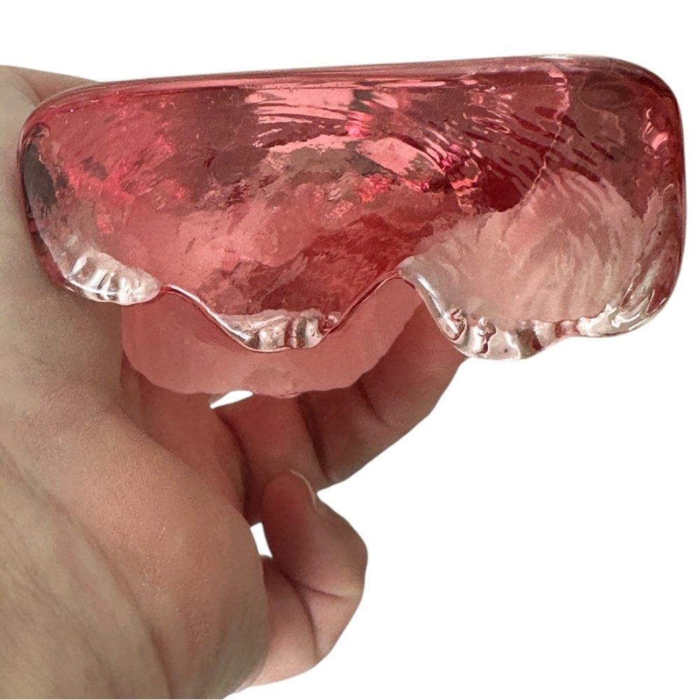 Viking Glass Yorkie Terrier Dog Paperweight - Picture 3 of 3